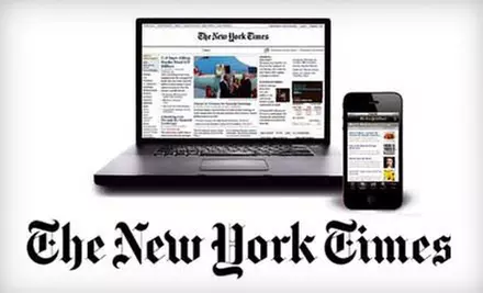 $48 for a 26-Week Digital Subscription to "The New York Times" (a $97.50 Value) - Primary Image