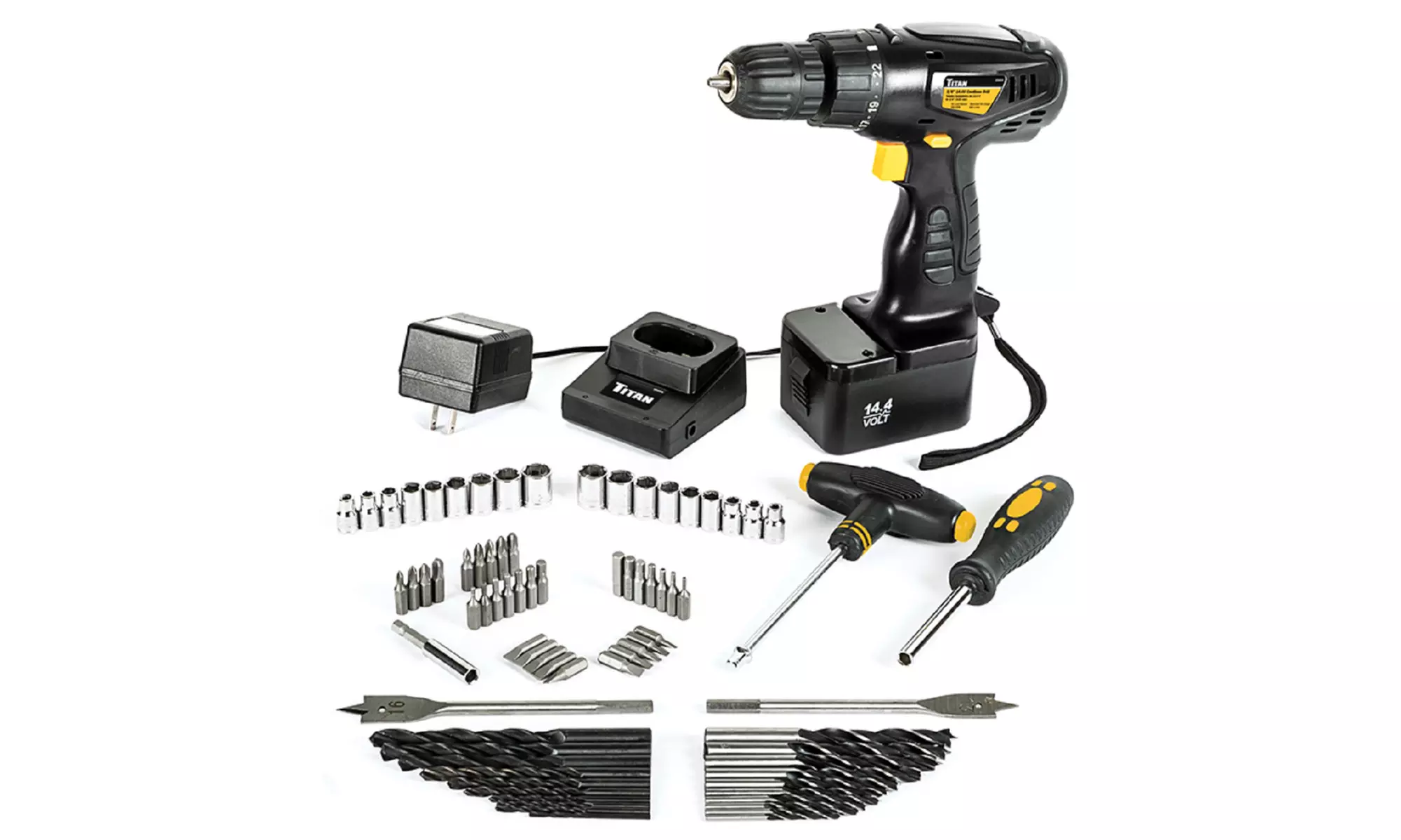 Titan Cordless Drill Set with Storage Case - Primary Image