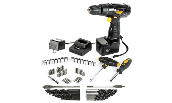 Titan Cordless Drill Set with Storage Case Groupon