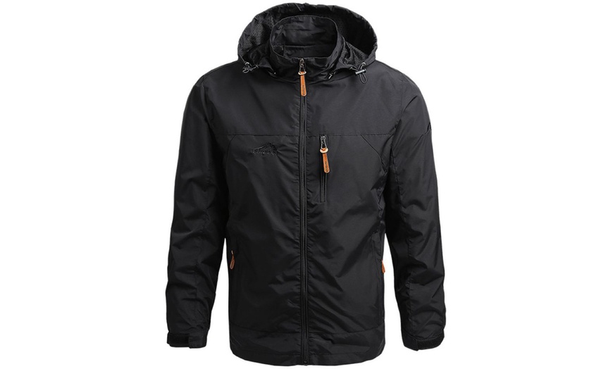 Image 10: Outdoor Hiking Windproof Men's Sports Jacket 
