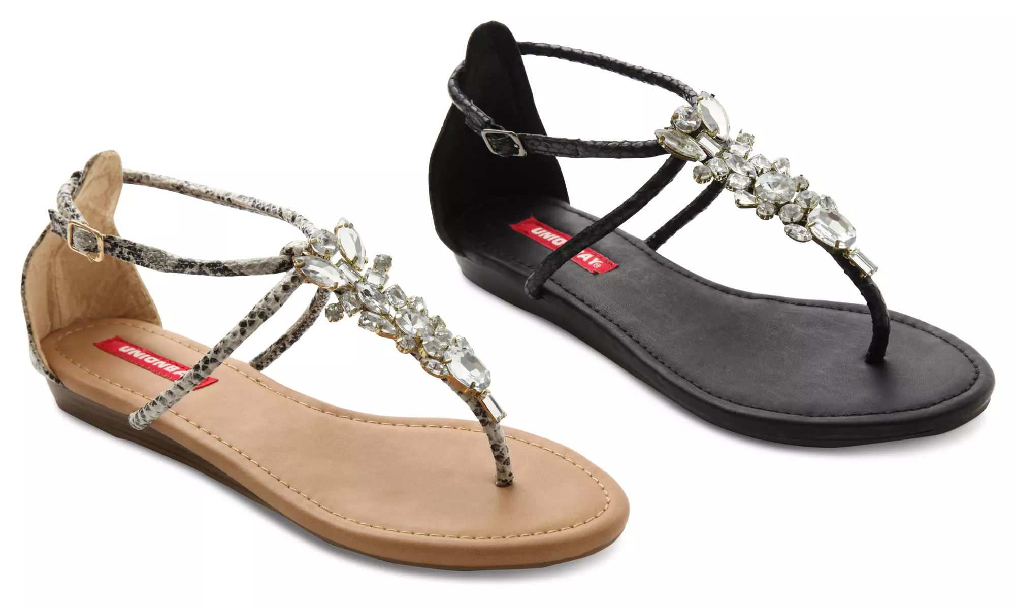 Unionbay Barons Women's Jeweled Thong Sandals - Primary Image