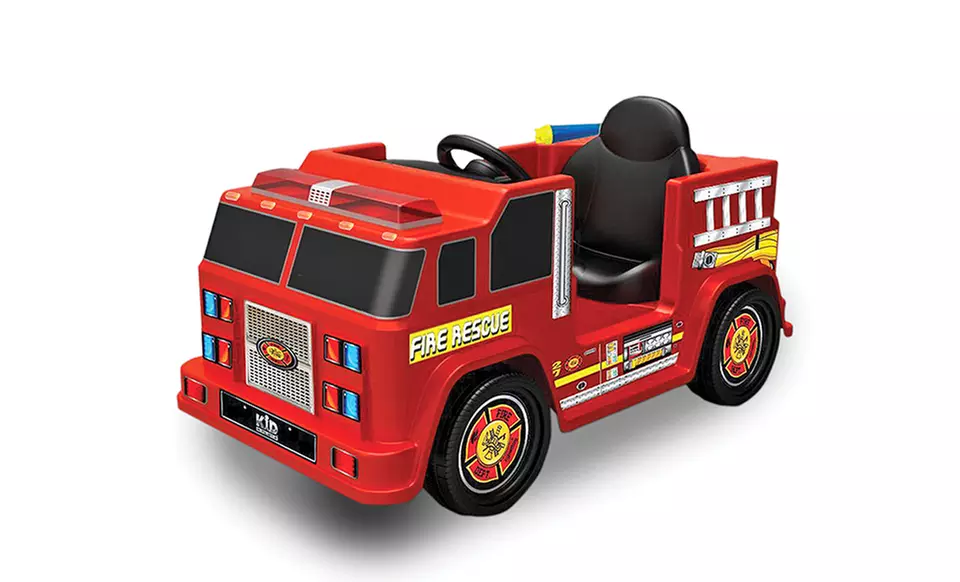 Kid Motorz 6V Ride-On Fire Engine with Water Gun - Primary Image