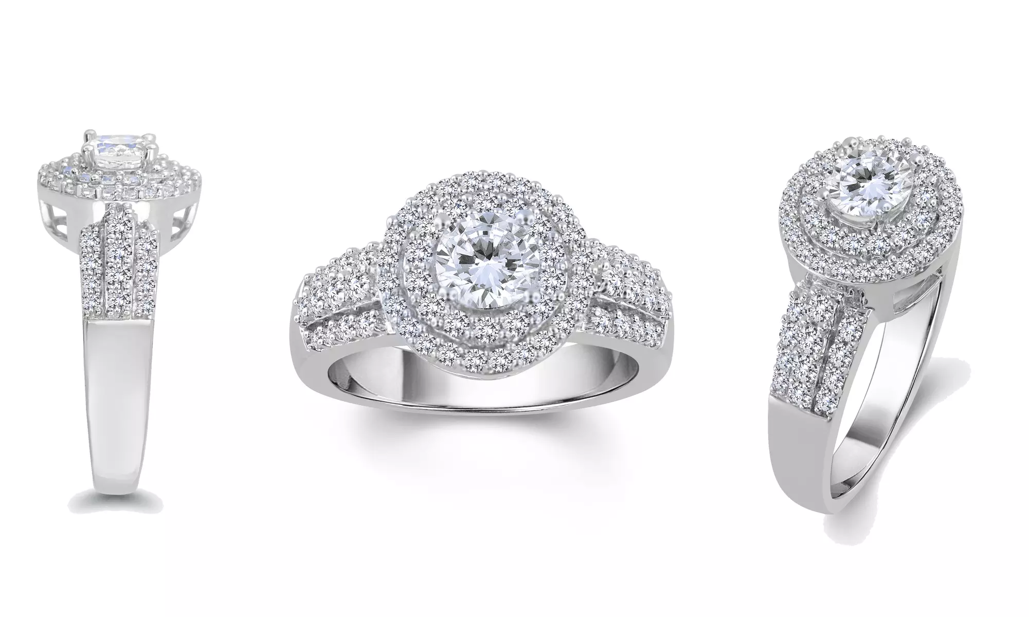 Created White Sapphire Rings in Sterling Silver from $34.99–$39.99 - Second Medium