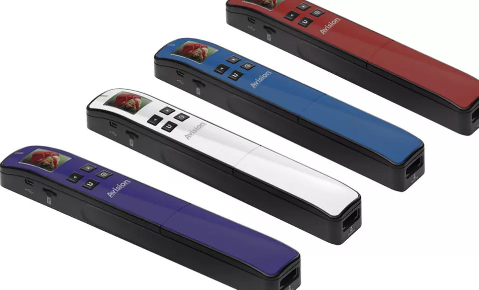 Portable Handheld Document Scanner in Blue, Purple, Red, or White. Free Shipping and Returns. - Primary Image