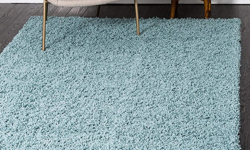 Image 7: Thick Pile Soft Shaggy Area Rug