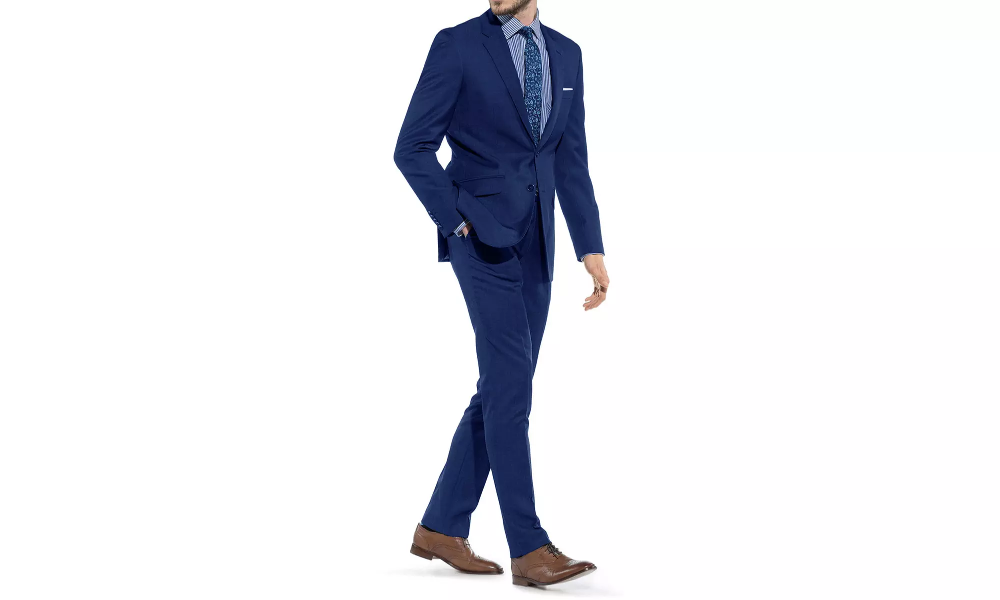 Braveman Men's Slim-Fit Suit (2-Piece) - Second Medium