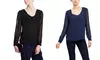Sioni Long-Sleeve Chiffon Blouse with Lace Underlay | Brought to You by ideel