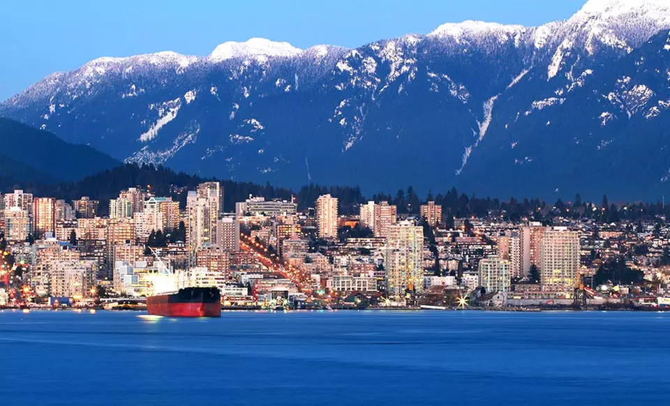 1﻿-Night Stay with Breakfast, Sparkling Wine﻿, and﻿ Chocolates for Two at Lonsdale Quay Hotel in North Vancouver, BC    - Primary Image