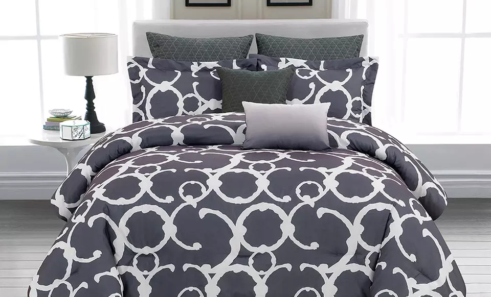 8-Piece Oversized and Overfilled Comforter Sets - Second Medium