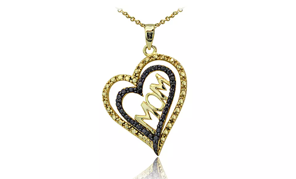Diamond-Accent Mom Pendant. Free Returns. - Primary Image