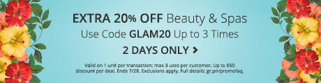 2 Days Only! Up to 20% Off 3 Beauty & Spa Deals