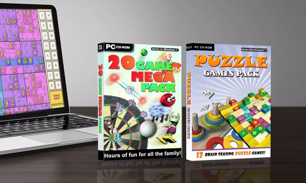 Games and Puzzle CD-Rom Packs from £12 With Free Delivery (Up to 84% Off) - Primary Image