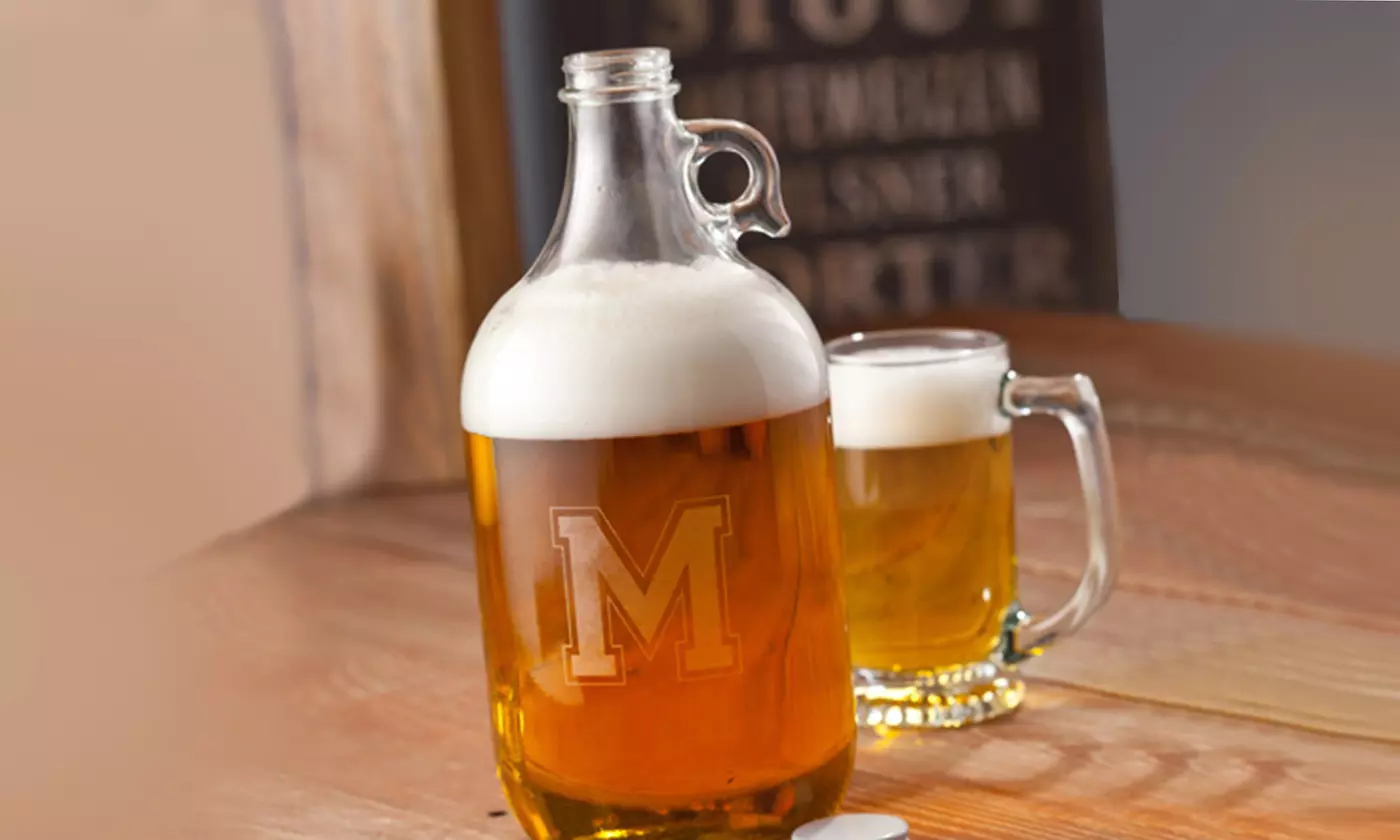 $19.99 for a Personalized Beer Growler from Monogram Online ($50.99 Value) - Primary Image