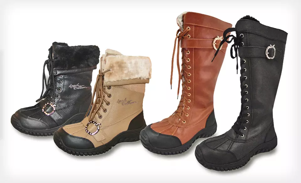 Women's All-Weather Lace-Up Boots (Up to 74% Off). Multiple Styles and Sizes Available. Free Shipping. - Primary Image