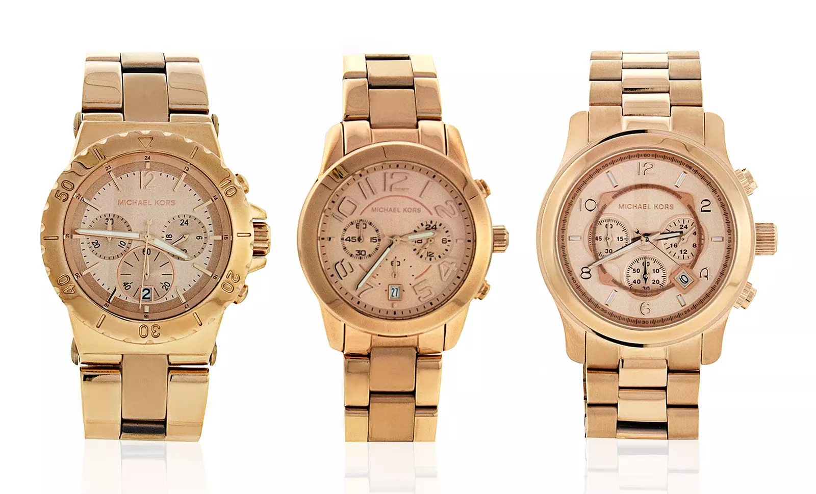 Michael Kors Women's Stainless Steel Watches with Rose-Gold Plating - Primary Image