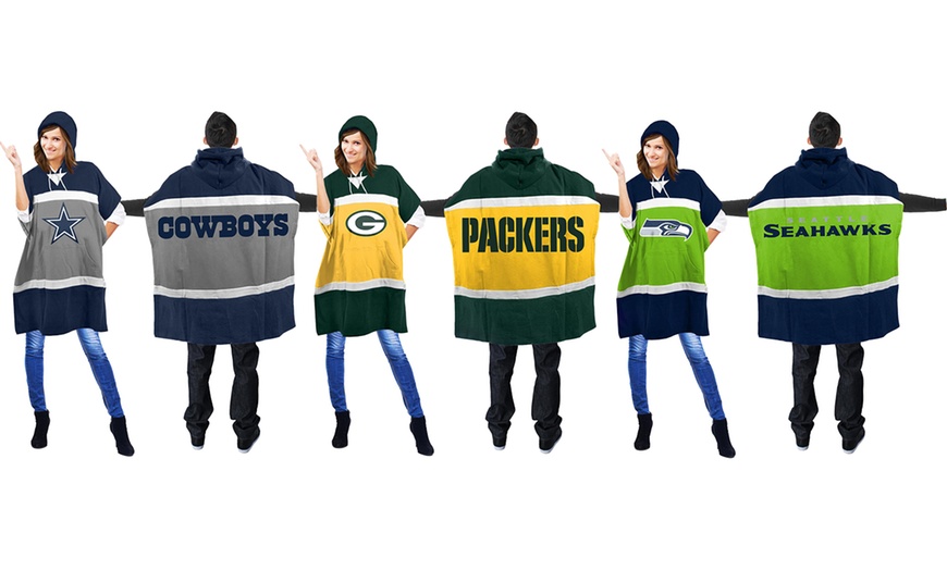 NFL Unisex Hoodie Poncho | Groupon Goods