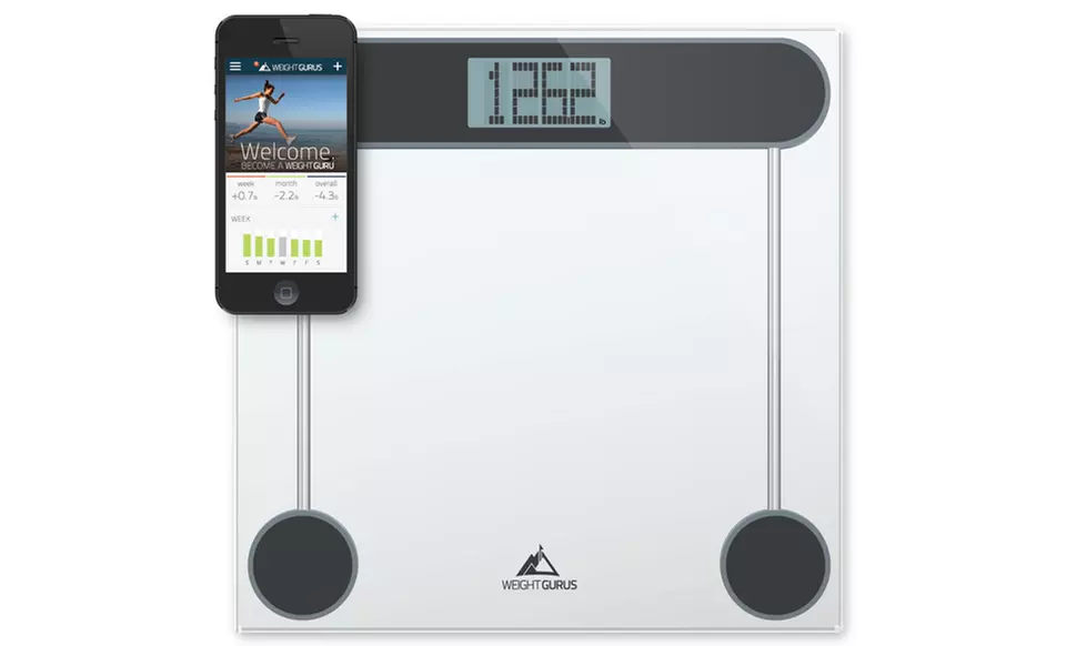 Weight Gurus Smartphone-Connected Digital Bathroom Scale - Primary Image