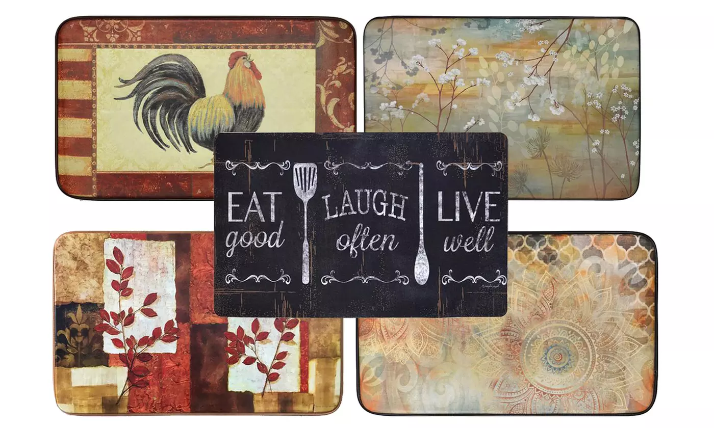 Oversized Printed Anti-Fatigue Kitchen Mats. Multiple Styles & Sizes Available. - Primary Image