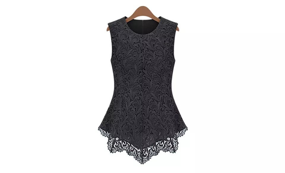 Women's Embroidered Lace Top by Jade & Juliet - Second Medium