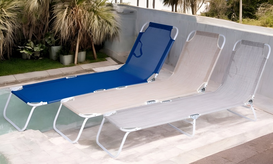 Image 3: Hamaca plegable portátil ligera en diferentes colores