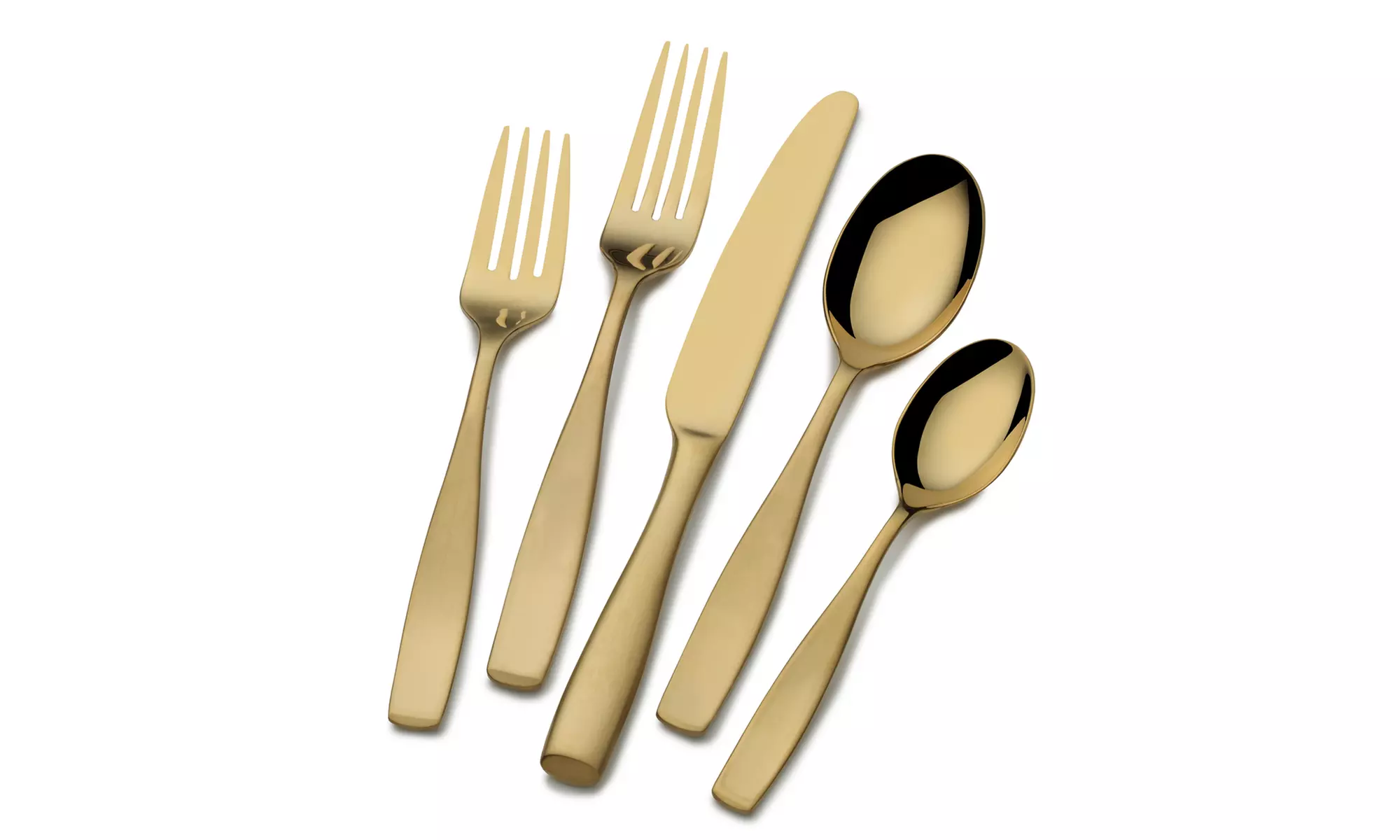 Mikasa Satin Loft Gold Flatware Set (20-Piece) - Primary Image