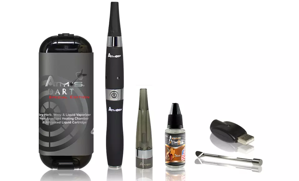 Atmos Dart Dry Herb, Wax, and Oil Vaporizer Kit with Tobacco Flavored Oil | Groupon Exclusive - Second Medium