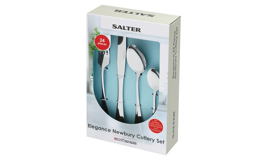 Image 2: Salter 24-Piece Cutlery Set