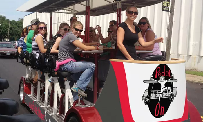 Two-Hour Bike Pub Crawl for Up to 16 on Monday–Thursday or Friday–Sunday from Pedal On (50% Off) - Primary Image