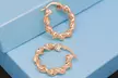 Italian Sterling Silver 25MM Twisted Hoop Earrings - Second Medium