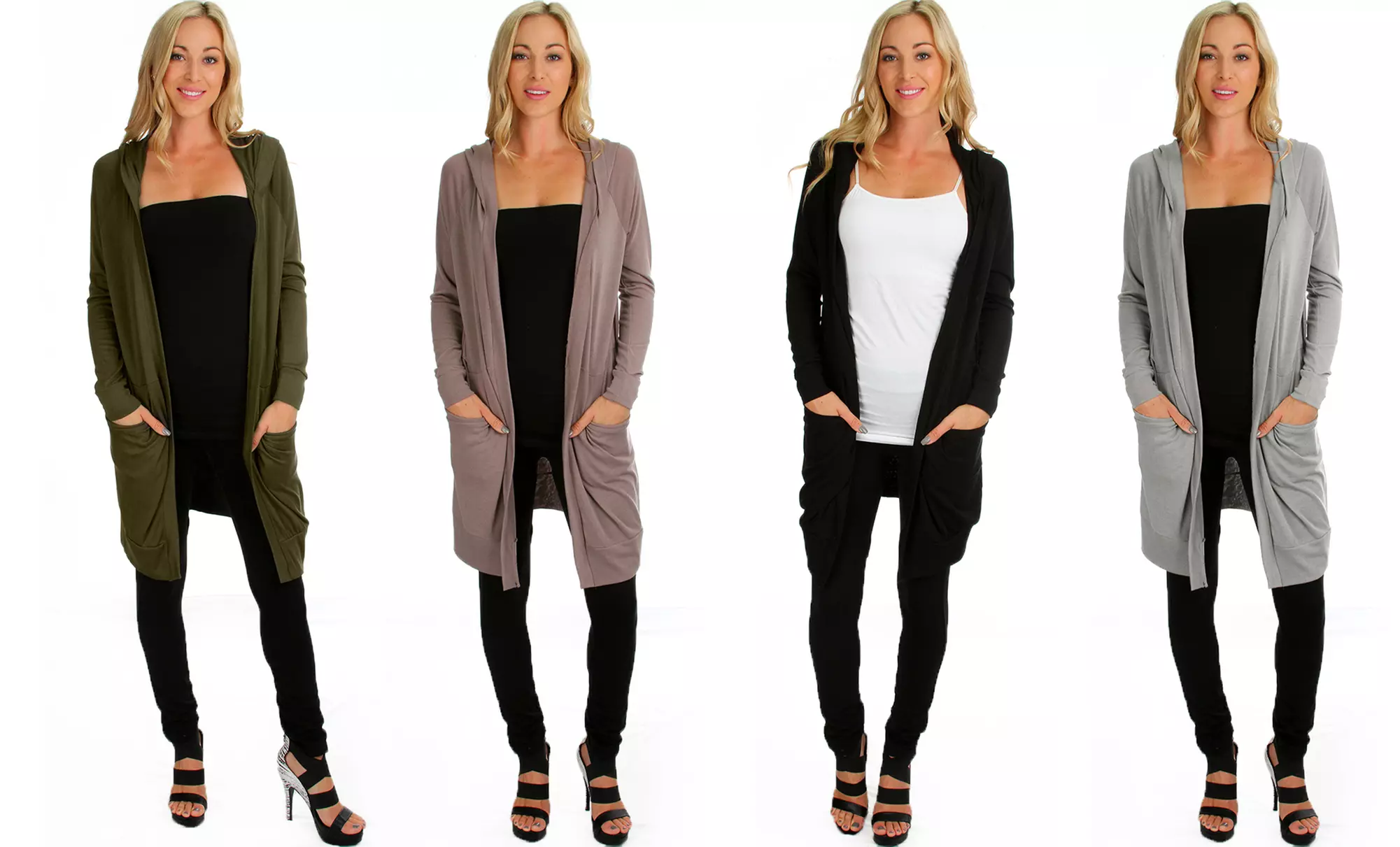 Lyss Loo Women's Long-Line Hooded Cardigans - Primary Image
