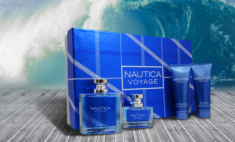 Nautica Voyage for Men 4-Piece Fragrance Gift Set - Primary Image