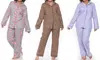 White Mark Women's 100% Cotton Flannel Pajamas in Plus Sizes