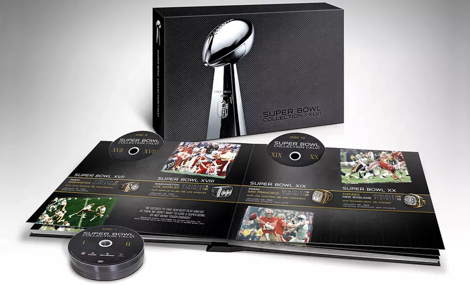 NFL Super Bowl Collection I–XLVI 23-DVD Box Set. Free Returns. - Primary Image