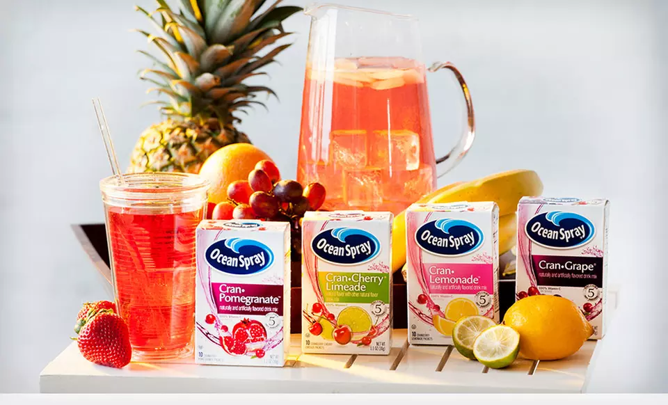$11.99 for Ocean Spray On The Go Powdered Cranberry Juice Mix ($15.49 List Price). Four Flavors Available. - Primary Image