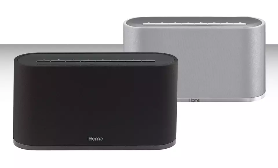 iHome AirPlay Wireless Stereo Speaker System in Black or Silver. Free Returns. - Primary Image