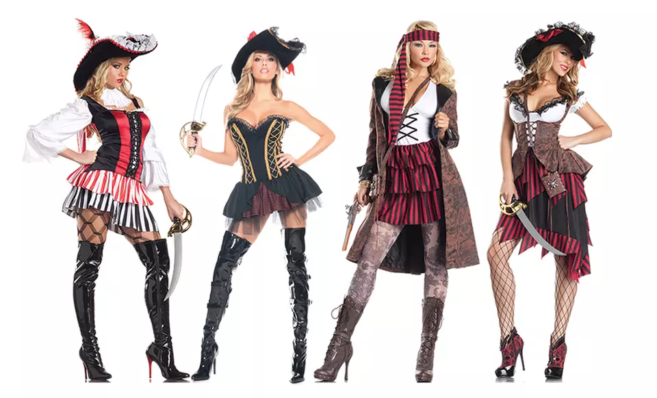 Women's Pirate Costumes. Multiple Costumes Available from $39.99--$59.99 - Primary Image
