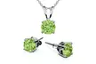 8 CTTW Cubic Zirconia Earring And Necklace Set in Sterling Silver - Second Medium