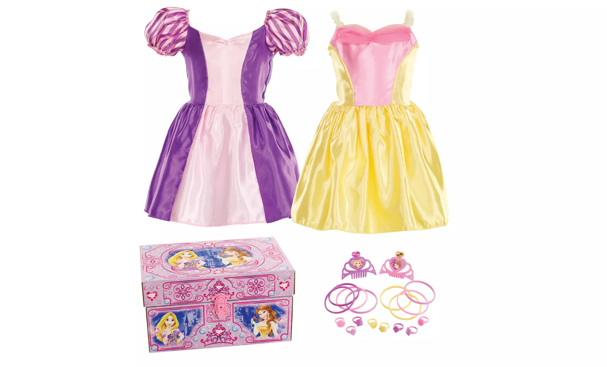 Disney Princess Royal Dress-Up Trunk with Rapunzel and Belle or Sleeping Beauty and Ariel - Primary Image
