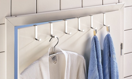 Set di 6 ganci da porta Wenko in acciaio inox