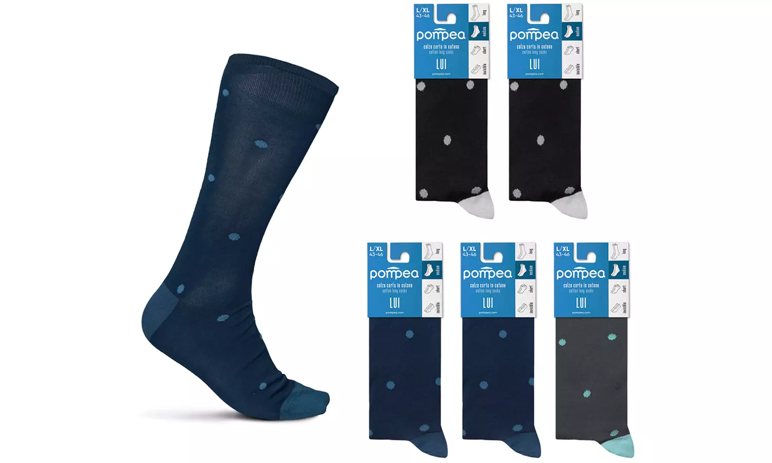 6 paia di calze Pompea in cotone primavera