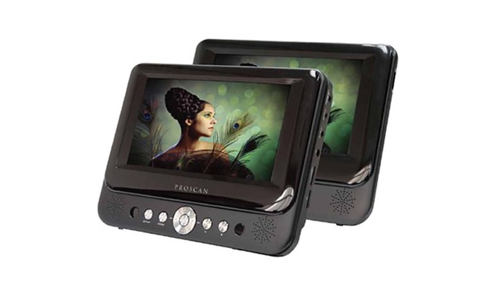 Proscan 7" Dual-Screen Portable DVD Player (Manufacturer Refurbished