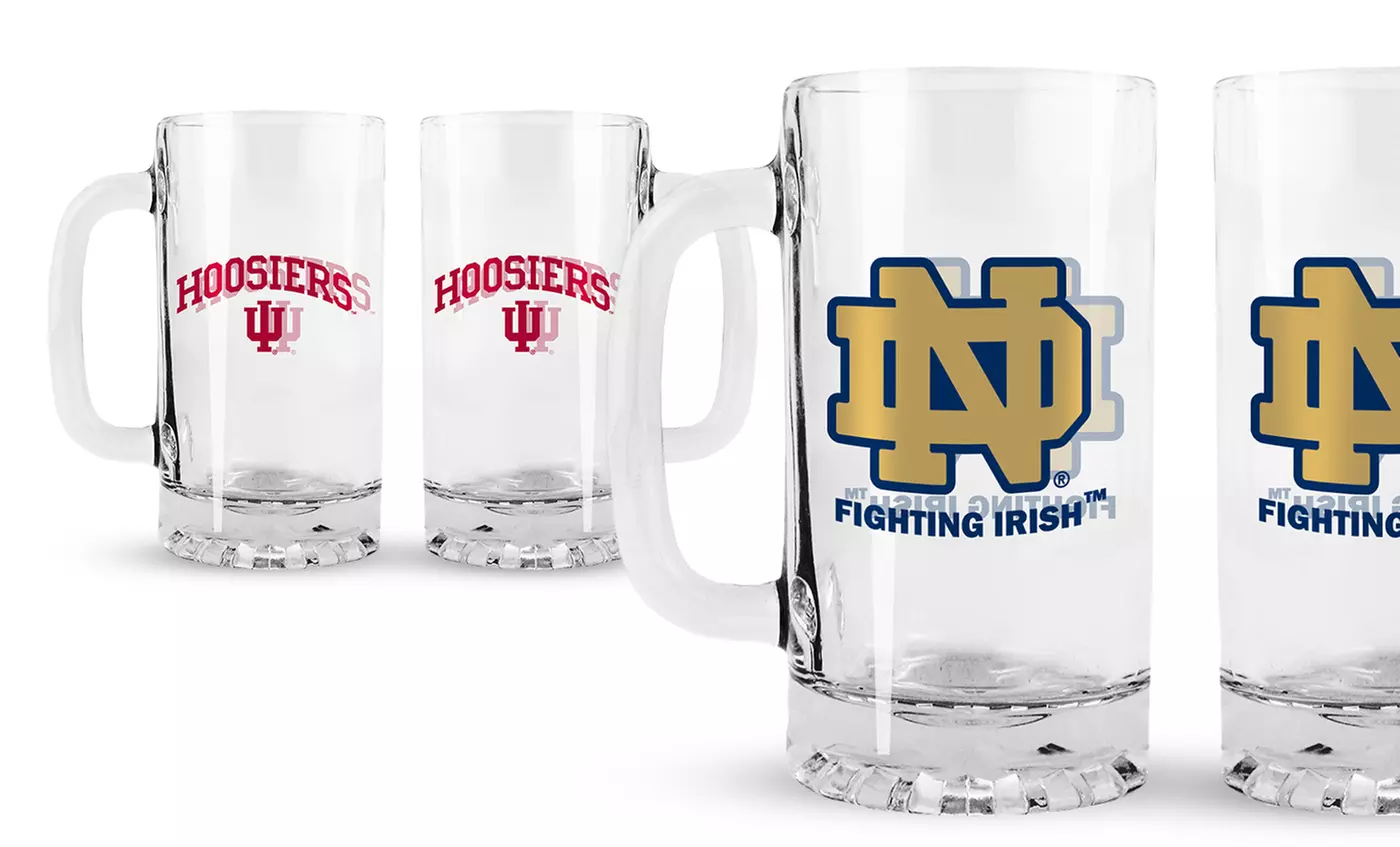 NCAA Glass Tankards 2-Pack - Primary Image