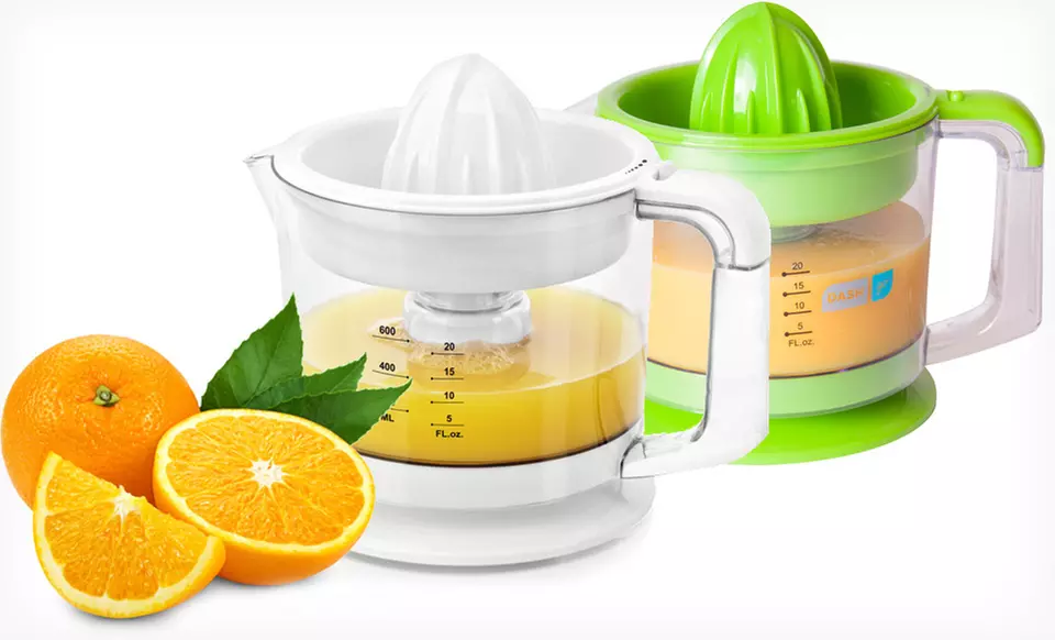 $13.99 for a Dash Go Dual Citrus Juicer in Blue, Green, Red, or White ($29.99 List Price) . Free Returns. - Primary Image