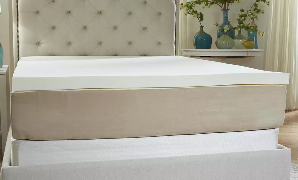 Nature's Sleep HD Visco Memory-Foam Mattress Topper with Cover. Multiple Sizes. - Second Medium