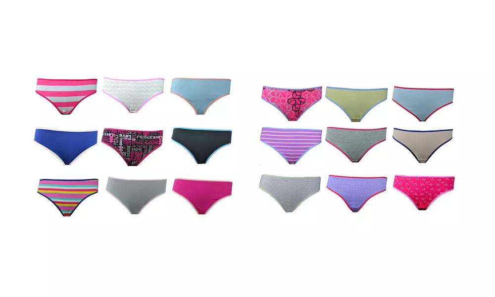 Women's Combed-Cotton High-Cut Panties (12-Pack) - Primary Image