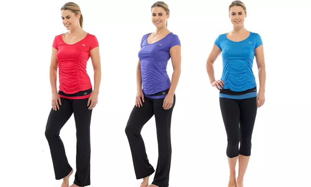 Tom Franks Ladies' Yoga Pants from £4.99 With T-Shirt from £12.98 - Primary Image