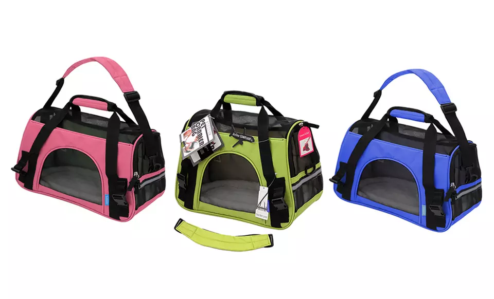 Soft-Sided Airline-Approved Travel Pet Carrier - Primary Image
