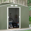Image 2: Outsunny Large Metal Garden Shed; Durable and Easy Assembly