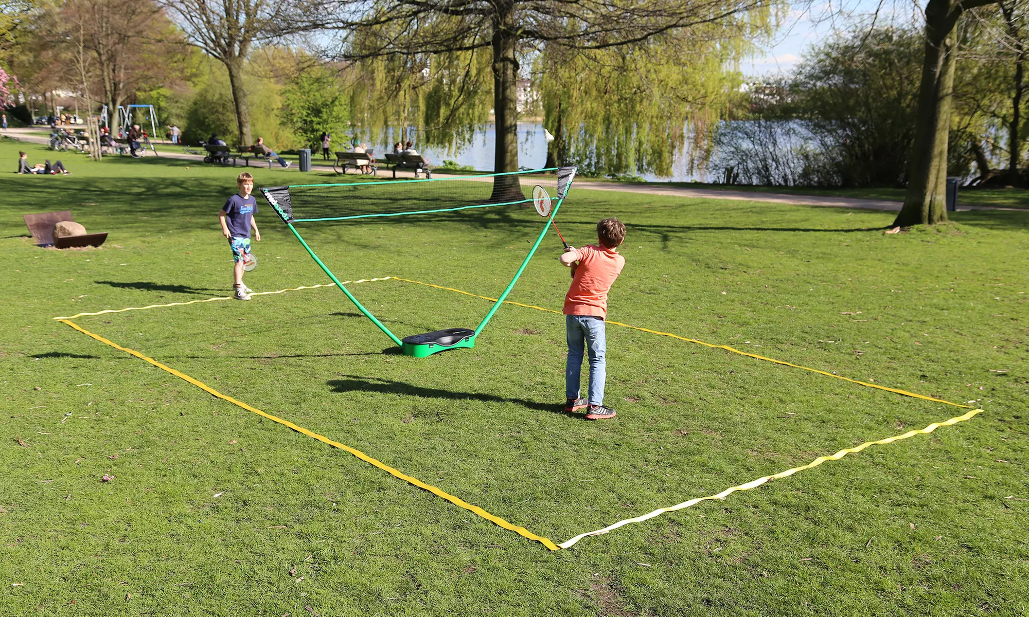 SportPlus 3-in-1 Sport-Netz für Badminton, Soft-Tennis, Fußball-Tennis und Volleyball - Primary Image