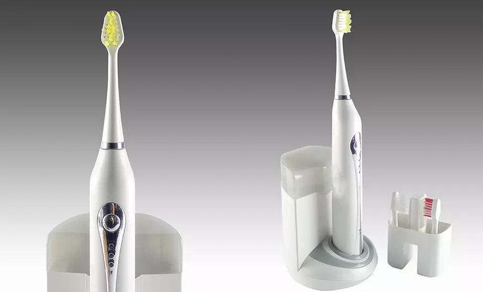 Advanced Ultrasonic Toothbrush with UV Sanitizer. Multiple Colors.  - Second Medium